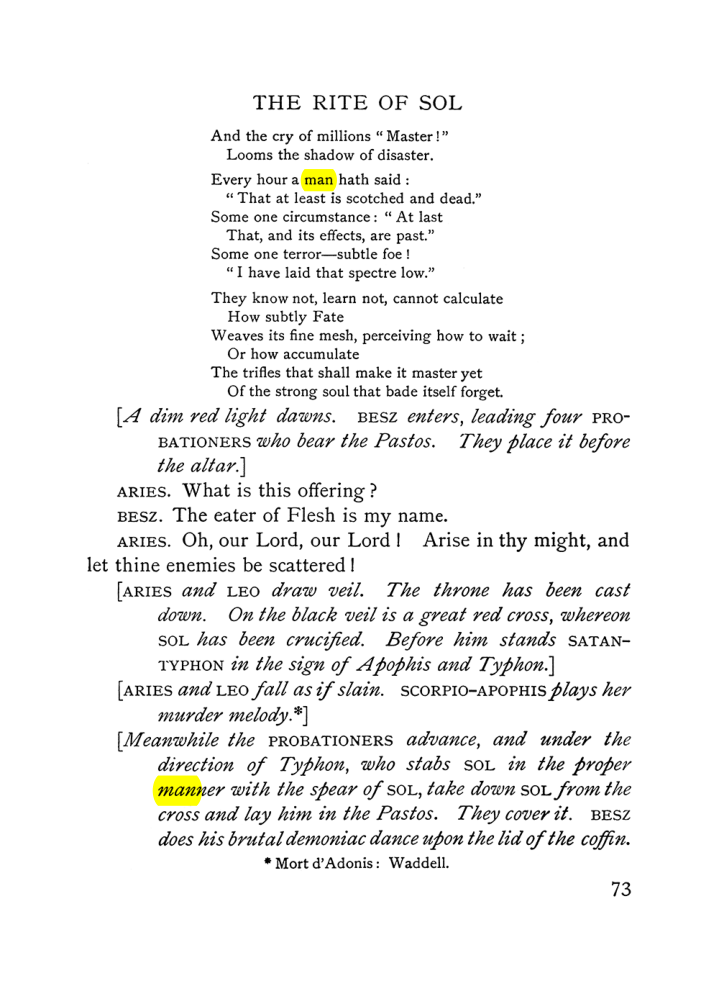 Original scan of The Equinox (Volume I, Number VI), PDF page 251