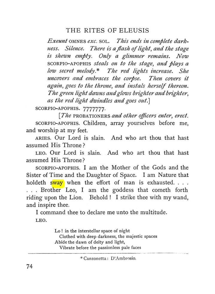 Original scan of The Equinox (Volume I, Number VI), PDF page 252