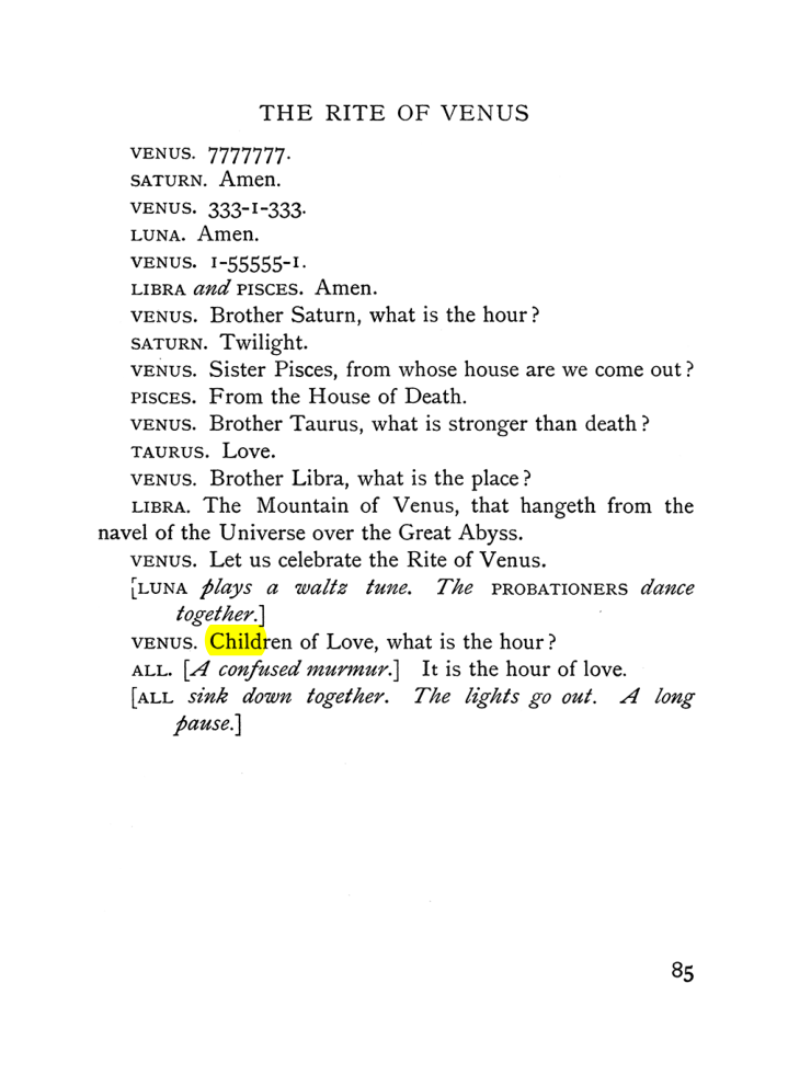 Original scan of The Equinox (Volume I, Number VI), PDF page 263