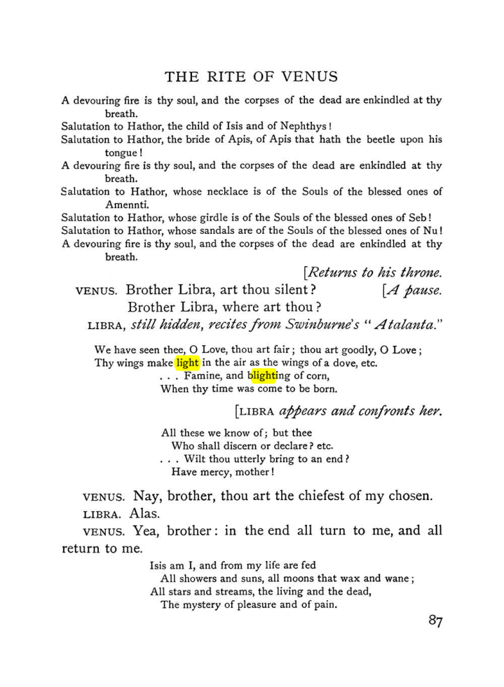 Original scan of The Equinox (Volume I, Number VI), PDF page 265