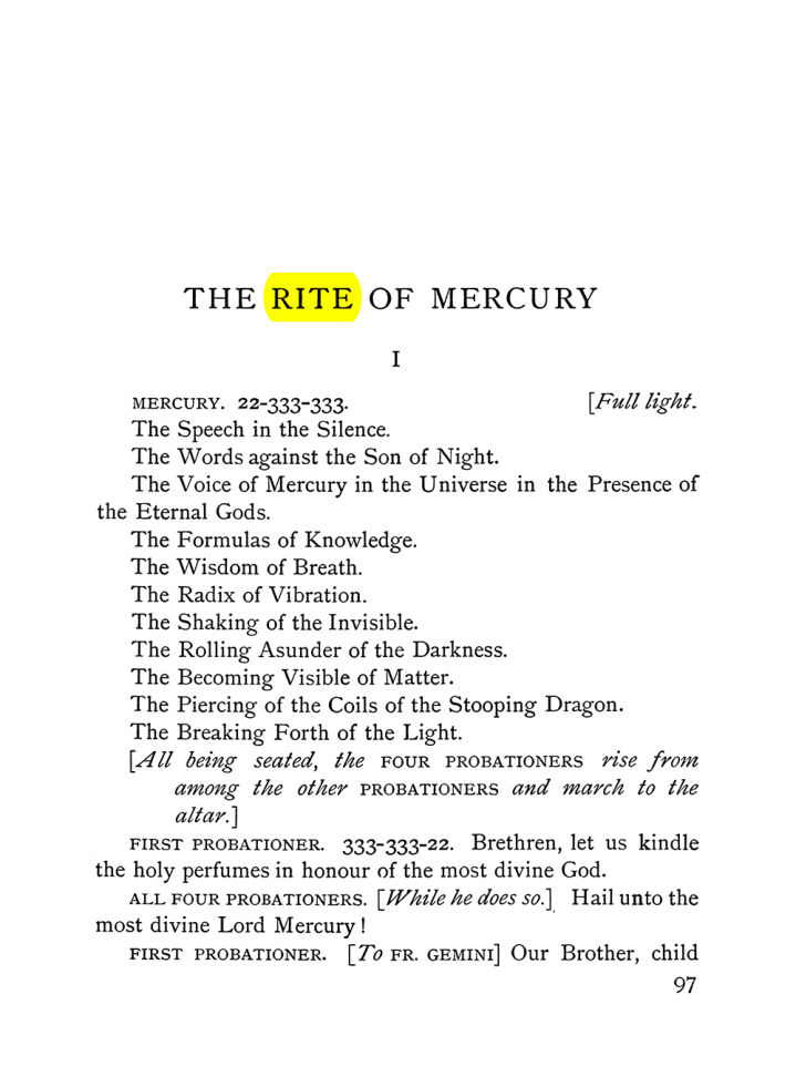 Original scan of The Equinox (Volume I, Number VI), PDF page 275