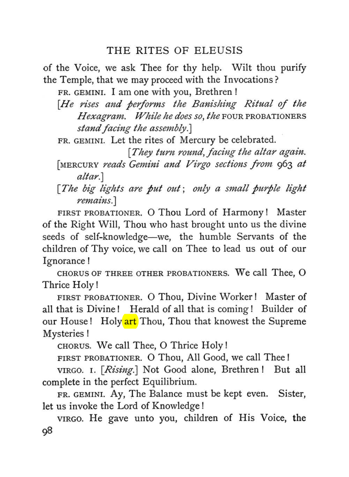 Original scan of The Equinox (Volume I, Number VI), PDF page 276