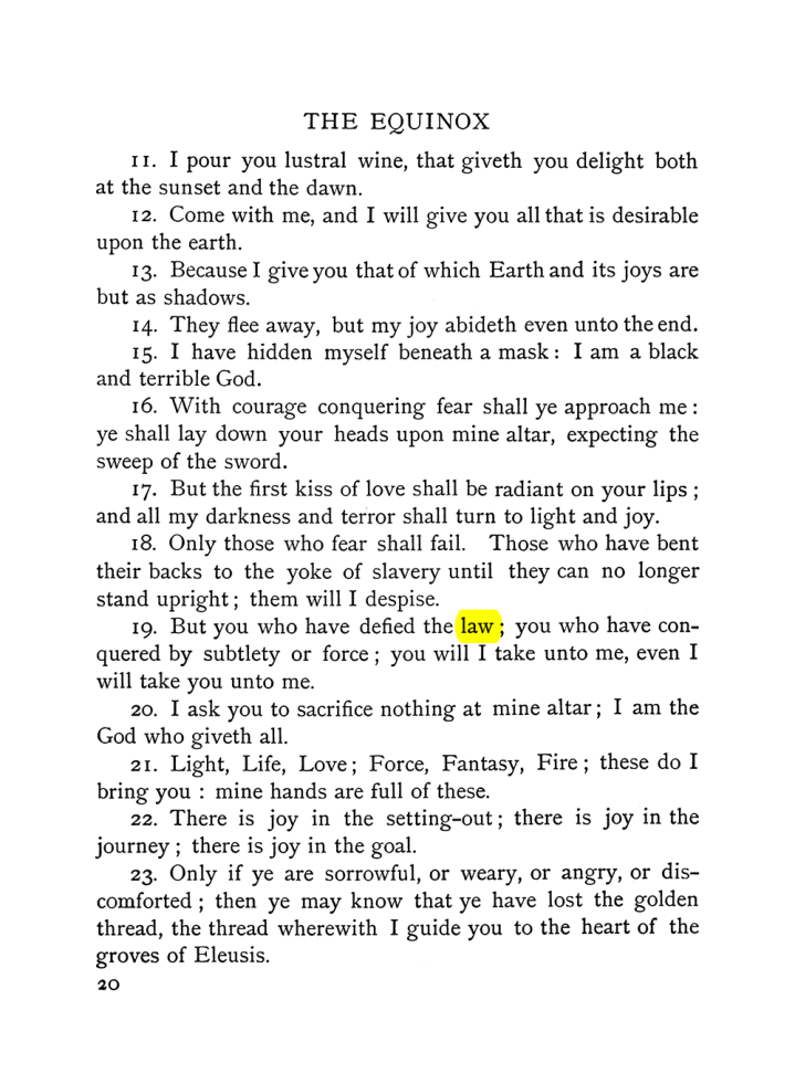 Original scan of The Equinox (Volume I, Number VI), PDF page 28