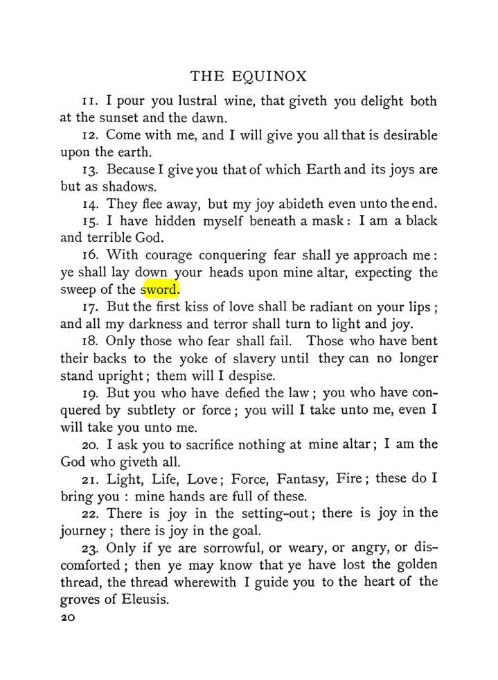 Original scan of The Equinox (Volume I, Number VI), PDF page 28