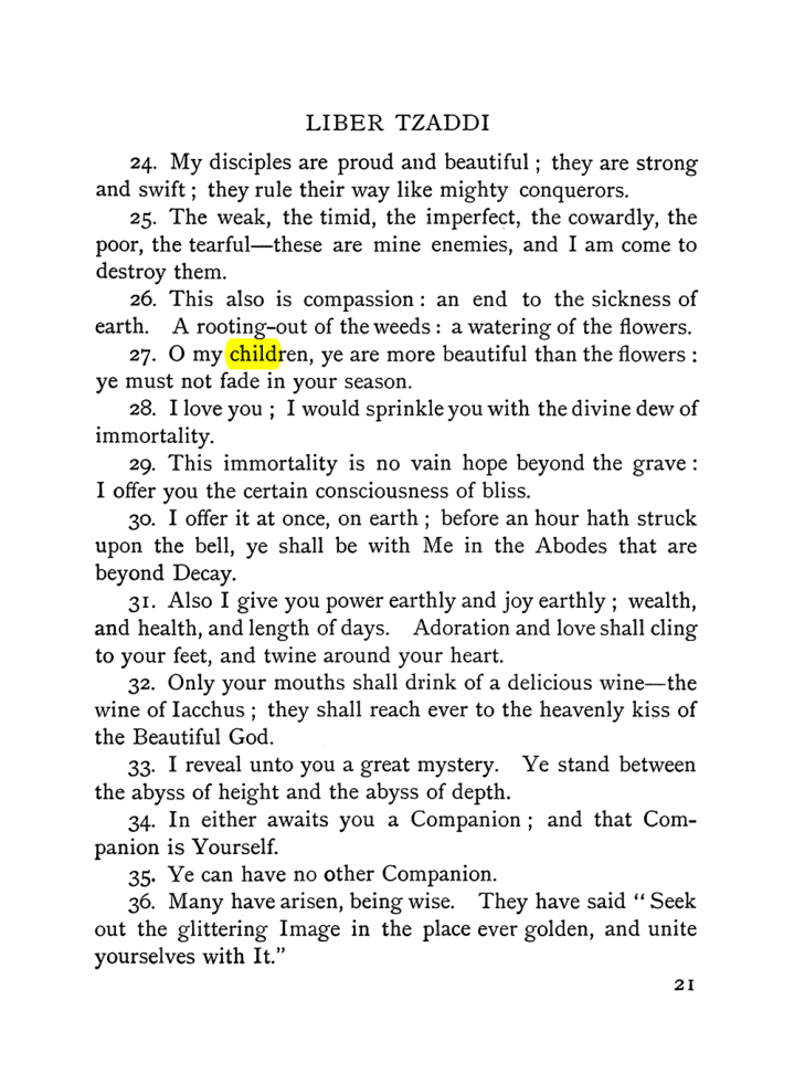Original scan of The Equinox (Volume I, Number VI), PDF page 29