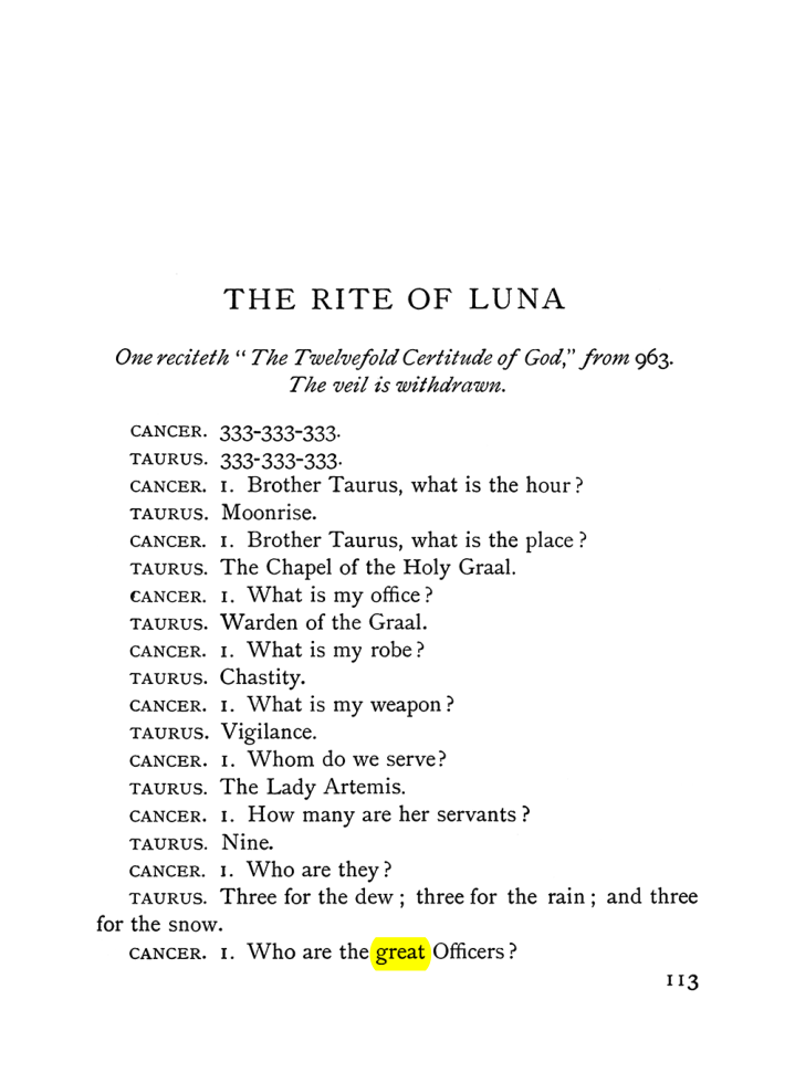 Original scan of The Equinox (Volume I, Number VI), PDF page 291