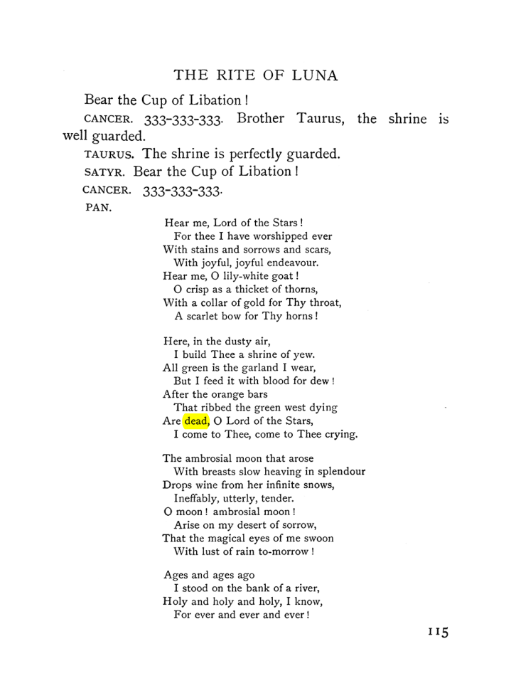 Original scan of The Equinox (Volume I, Number VI), PDF page 293