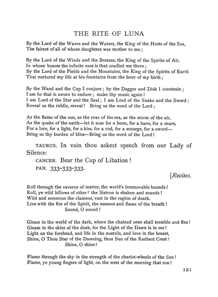 Original scan of The Equinox (Volume I, Number VI), PDF page 299
