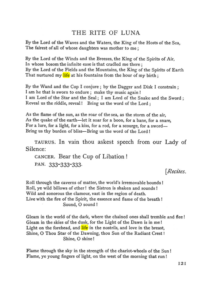 Original scan of The Equinox (Volume I, Number VI), PDF page 299