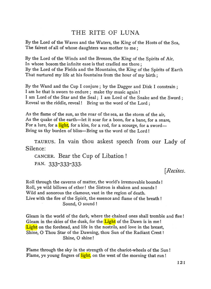 Original scan of The Equinox (Volume I, Number VI), PDF page 299