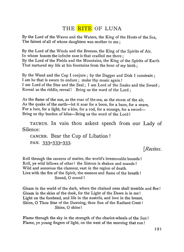 Original scan of The Equinox (Volume I, Number VI), PDF page 299