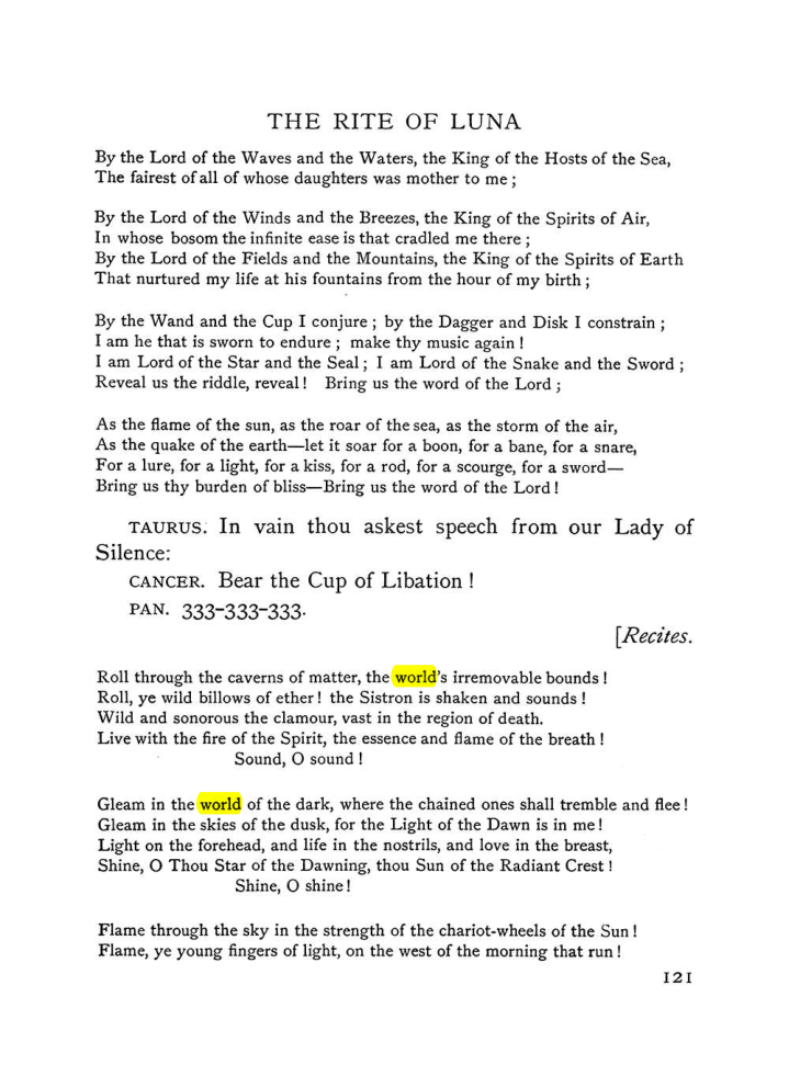 Original scan of The Equinox (Volume I, Number VI), PDF page 299