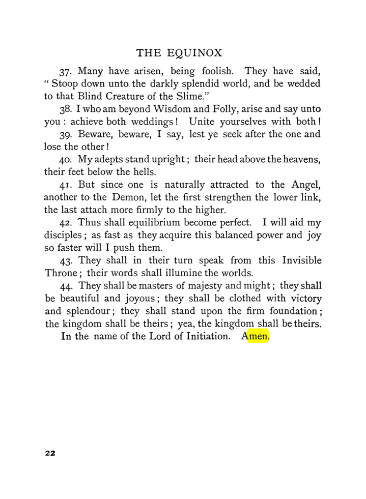 Original scan of The Equinox (Volume I, Number VI), PDF page 30