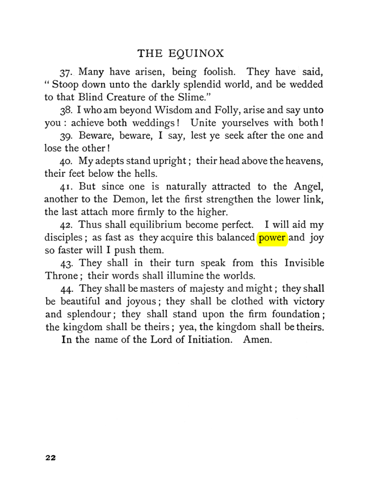 Original scan of The Equinox (Volume I, Number VI), PDF page 30