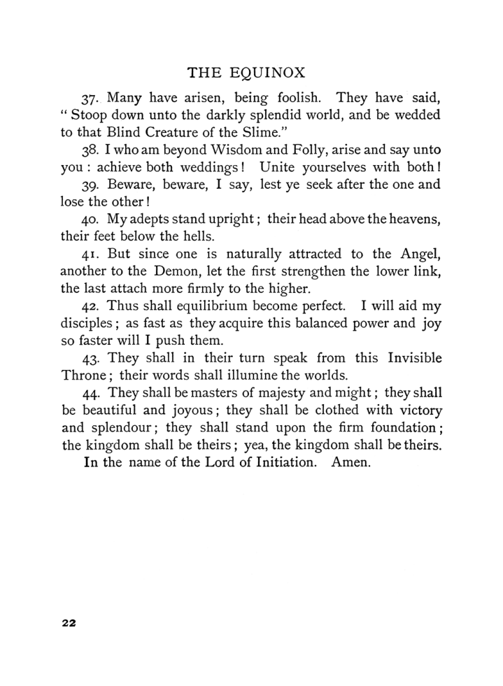 Original scan of The Equinox (Volume I, Number VI), PDF page 30