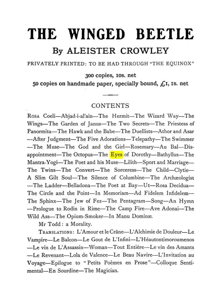 Original scan of The Equinox (Volume I, Number VI), PDF page 303