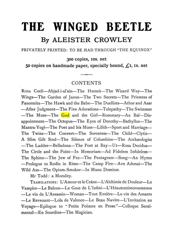 Original scan of The Equinox (Volume I, Number VI), PDF page 303