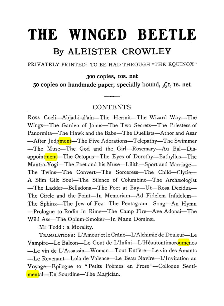 Original scan of The Equinox (Volume I, Number VI), PDF page 303