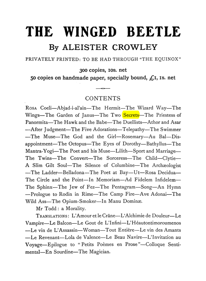 Original scan of The Equinox (Volume I, Number VI), PDF page 303