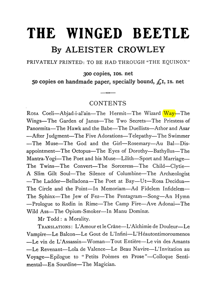 Original scan of The Equinox (Volume I, Number VI), PDF page 303