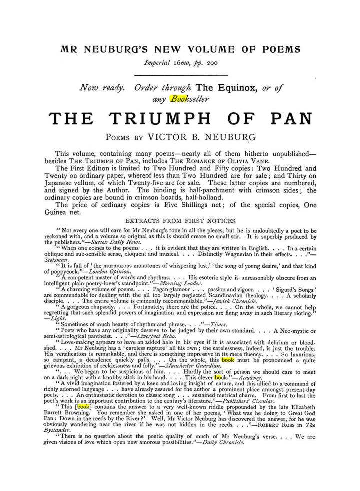 Original scan of The Equinox (Volume I, Number VI), PDF page 304