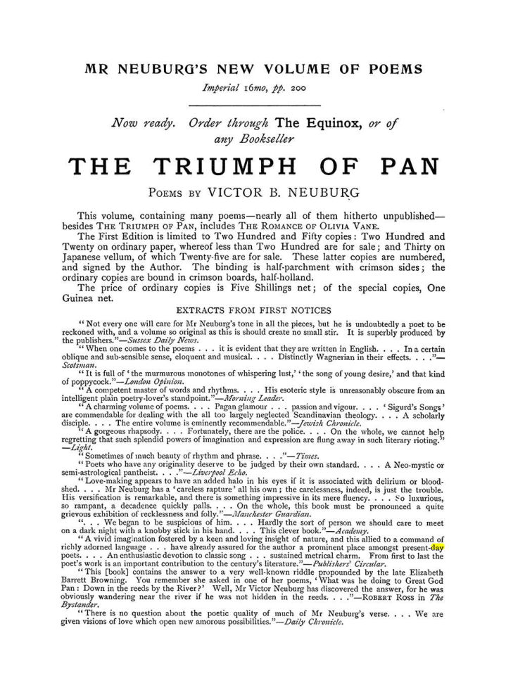 Original scan of The Equinox (Volume I, Number VI), PDF page 304