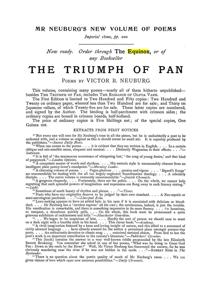 Original scan of The Equinox (Volume I, Number VI), PDF page 304
