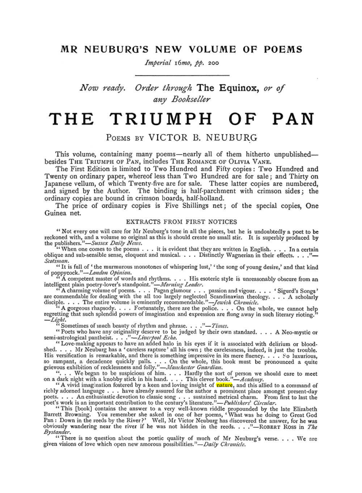 Original scan of The Equinox (Volume I, Number VI), PDF page 304