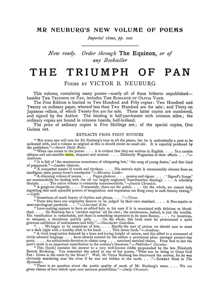 Original scan of The Equinox (Volume I, Number VI), PDF page 304
