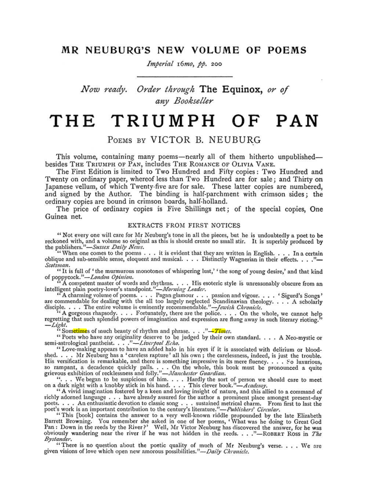 Original scan of The Equinox (Volume I, Number VI), PDF page 304