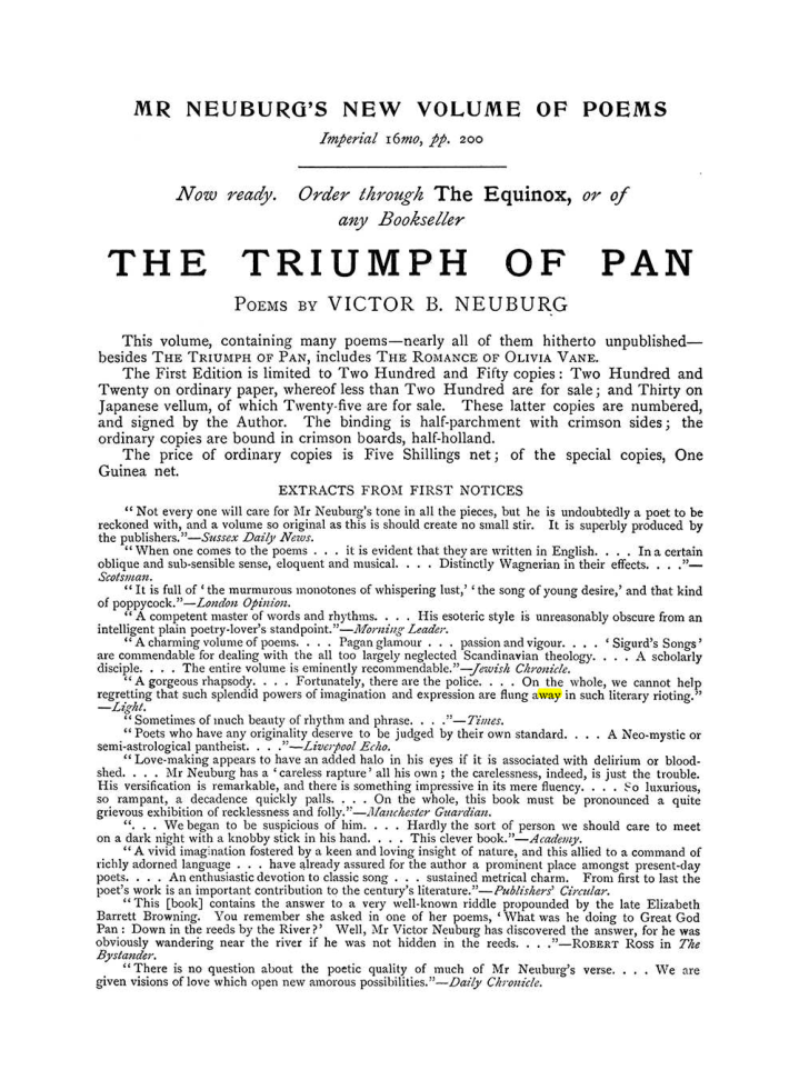 Original scan of The Equinox (Volume I, Number VI), PDF page 304