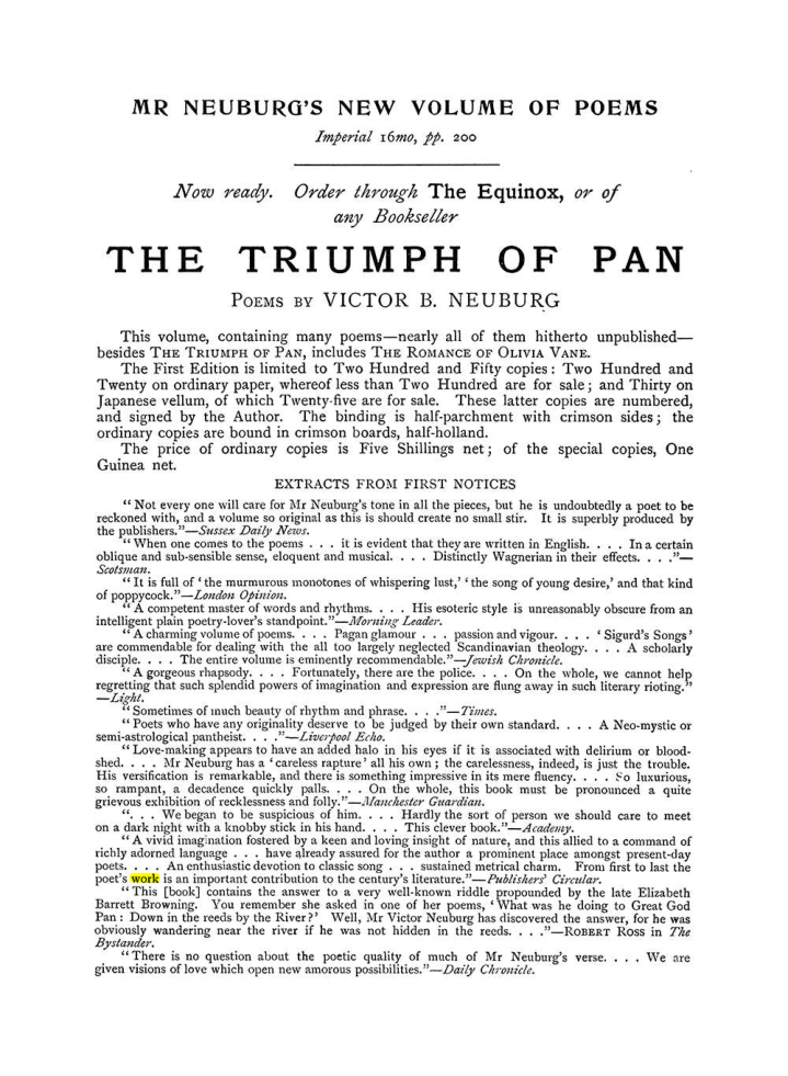 Original scan of The Equinox (Volume I, Number VI), PDF page 304