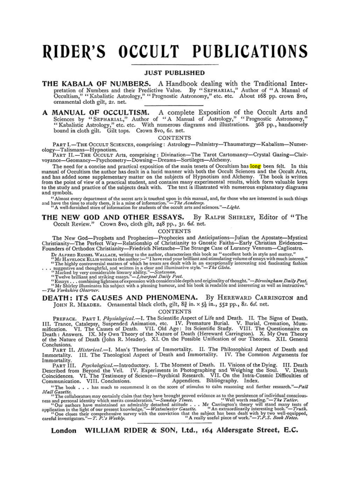 Original scan of The Equinox (Volume I, Number VI), PDF page 305