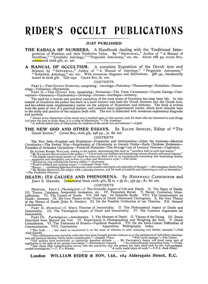 Original scan of The Equinox (Volume I, Number VI), PDF page 305