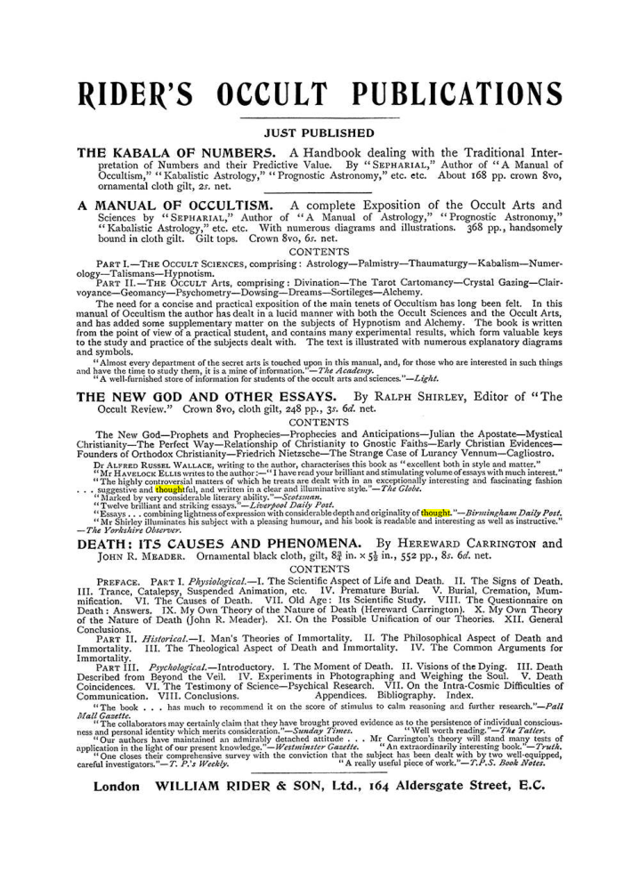 Original scan of The Equinox (Volume I, Number VI), PDF page 305