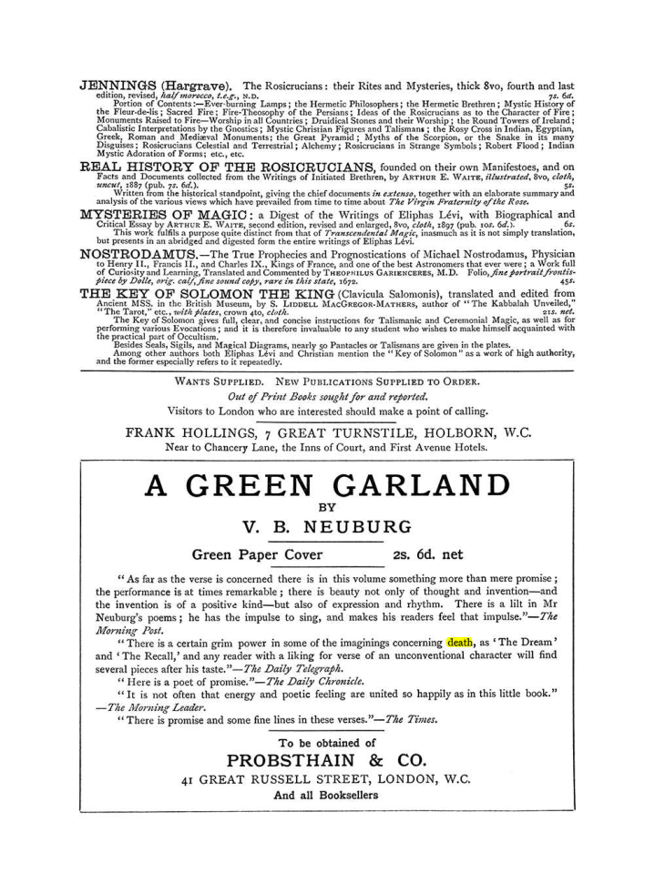 Original scan of The Equinox (Volume I, Number VI), PDF page 309