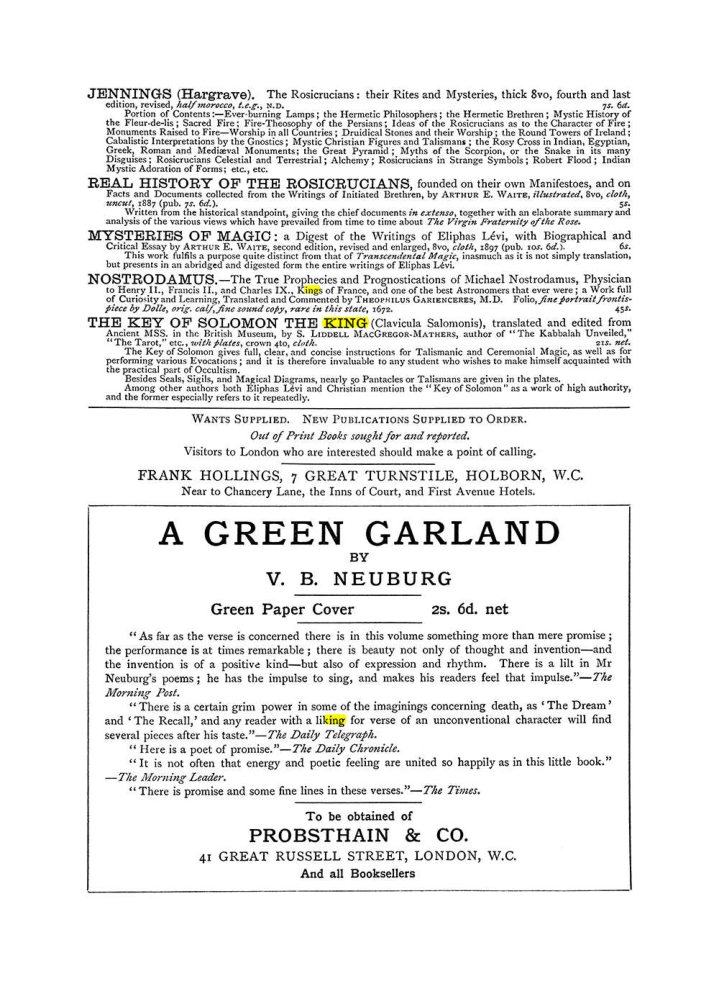 Original scan of The Equinox (Volume I, Number VI), PDF page 309