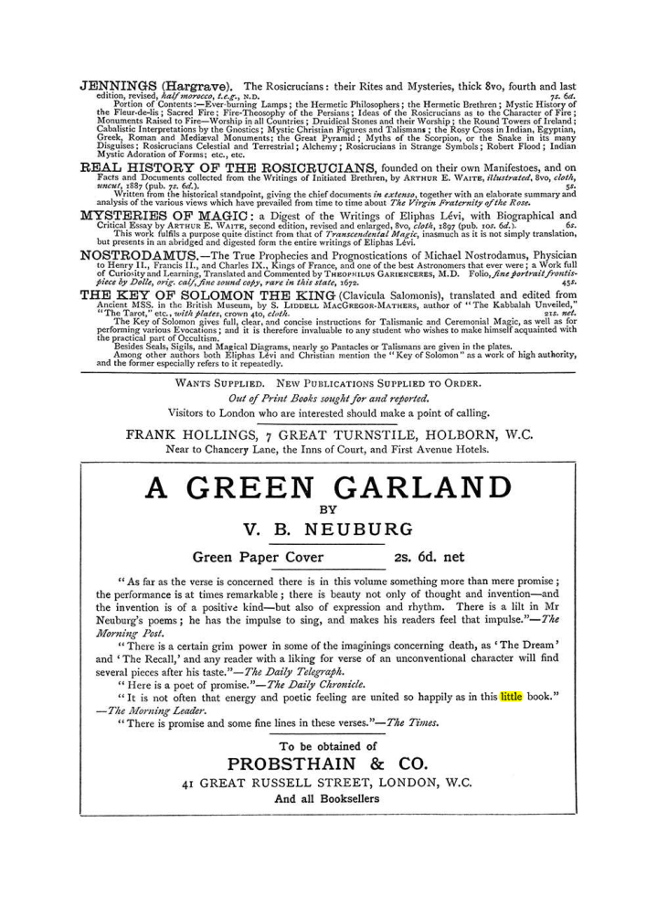 Original scan of The Equinox (Volume I, Number VI), PDF page 309