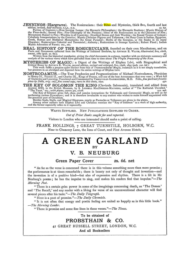 Original scan of The Equinox (Volume I, Number VI), PDF page 309