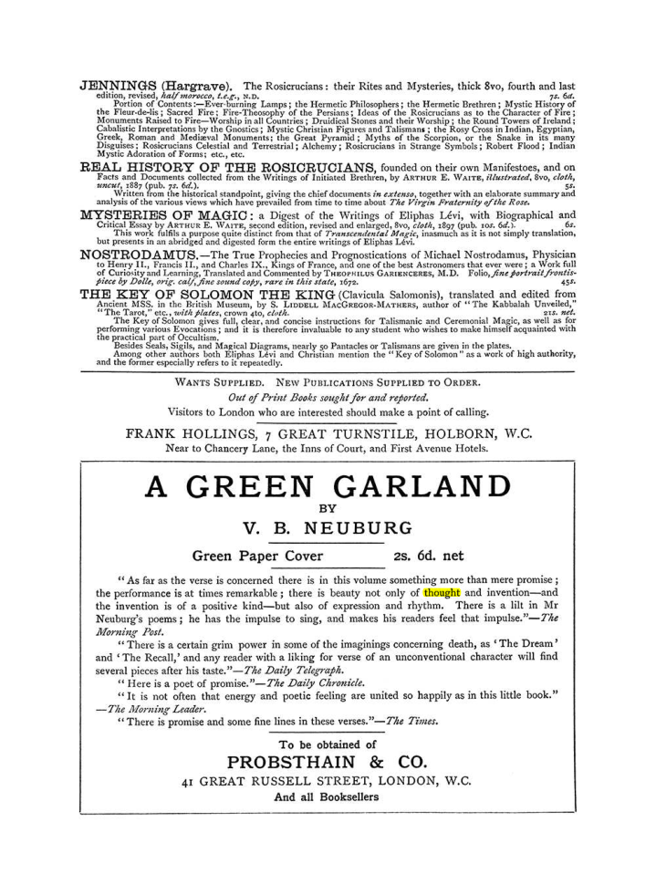Original scan of The Equinox (Volume I, Number VI), PDF page 309