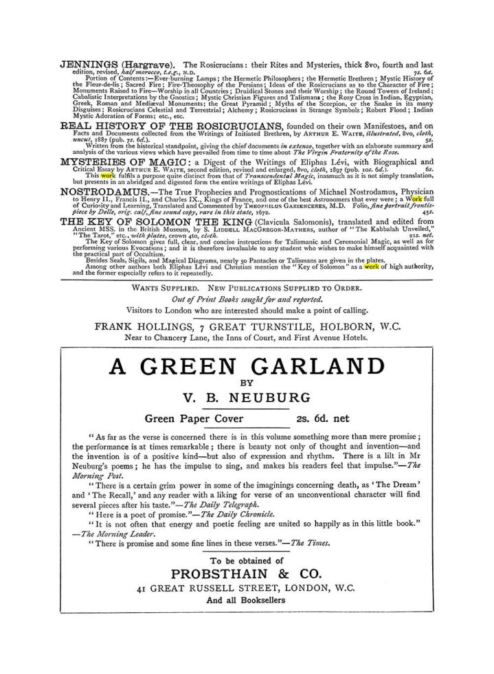 Original scan of The Equinox (Volume I, Number VI), PDF page 309