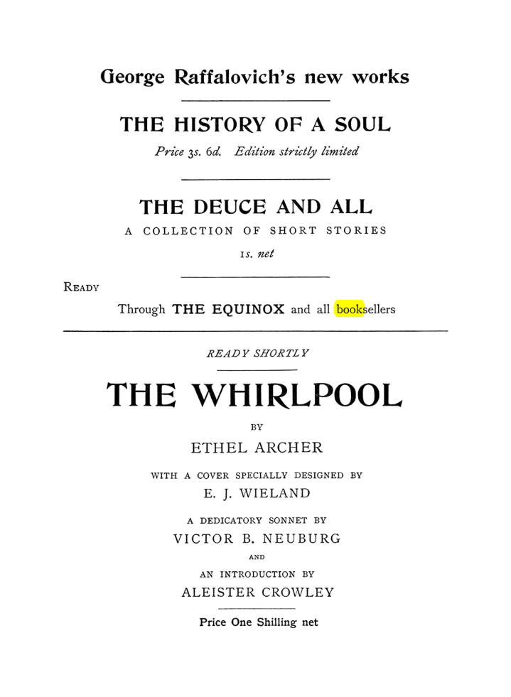Original scan of The Equinox (Volume I, Number VI), PDF page 314