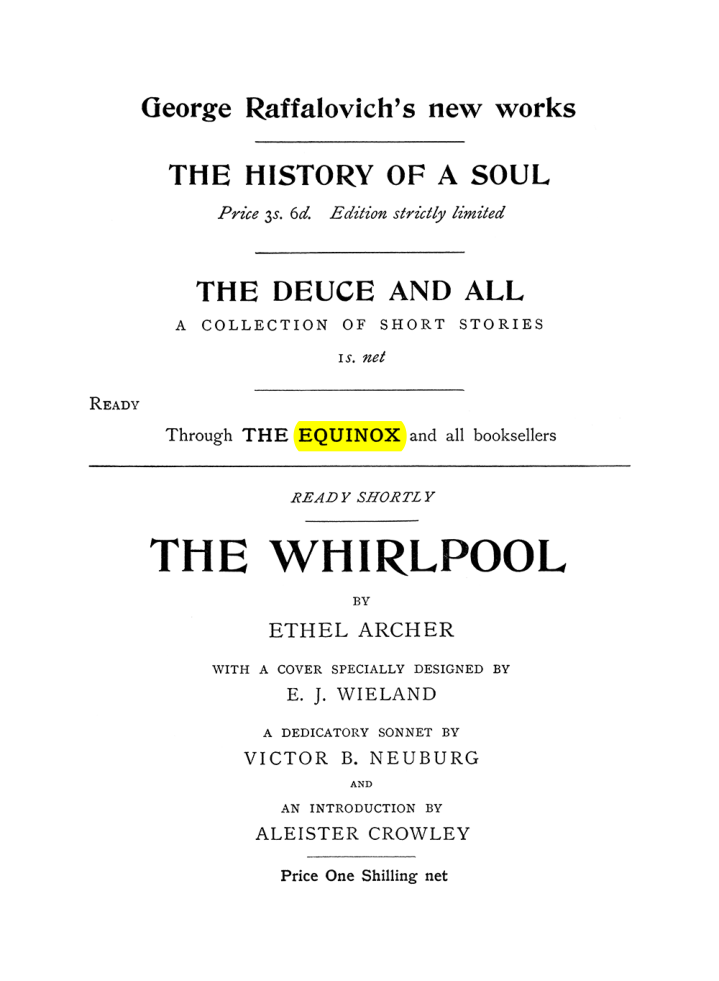 Original scan of The Equinox (Volume I, Number VI), PDF page 314