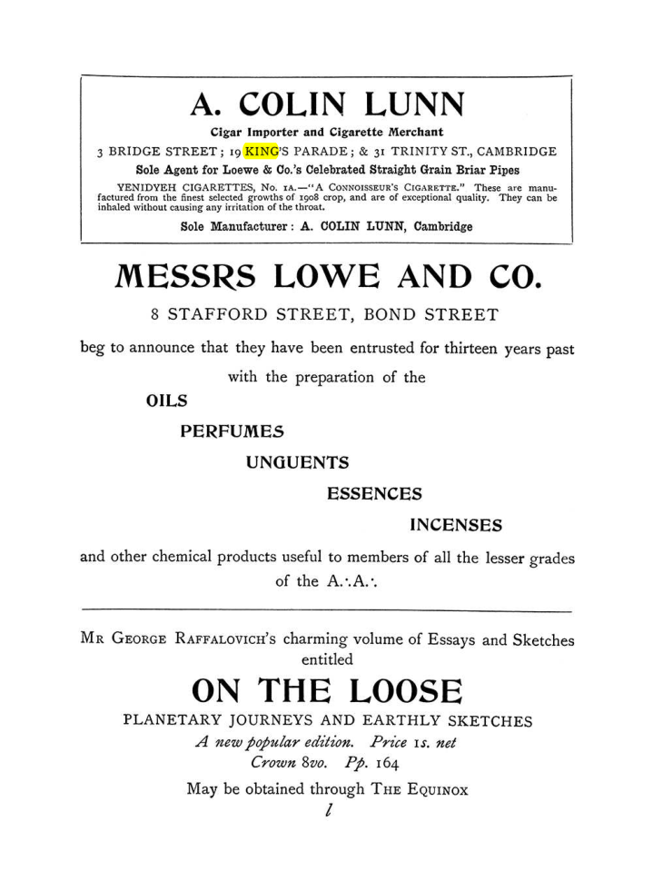Original scan of The Equinox (Volume I, Number VI), PDF page 315