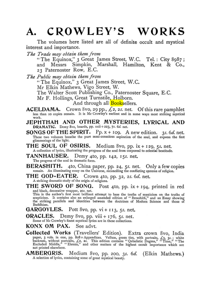 Original scan of The Equinox (Volume I, Number VI), PDF page 316