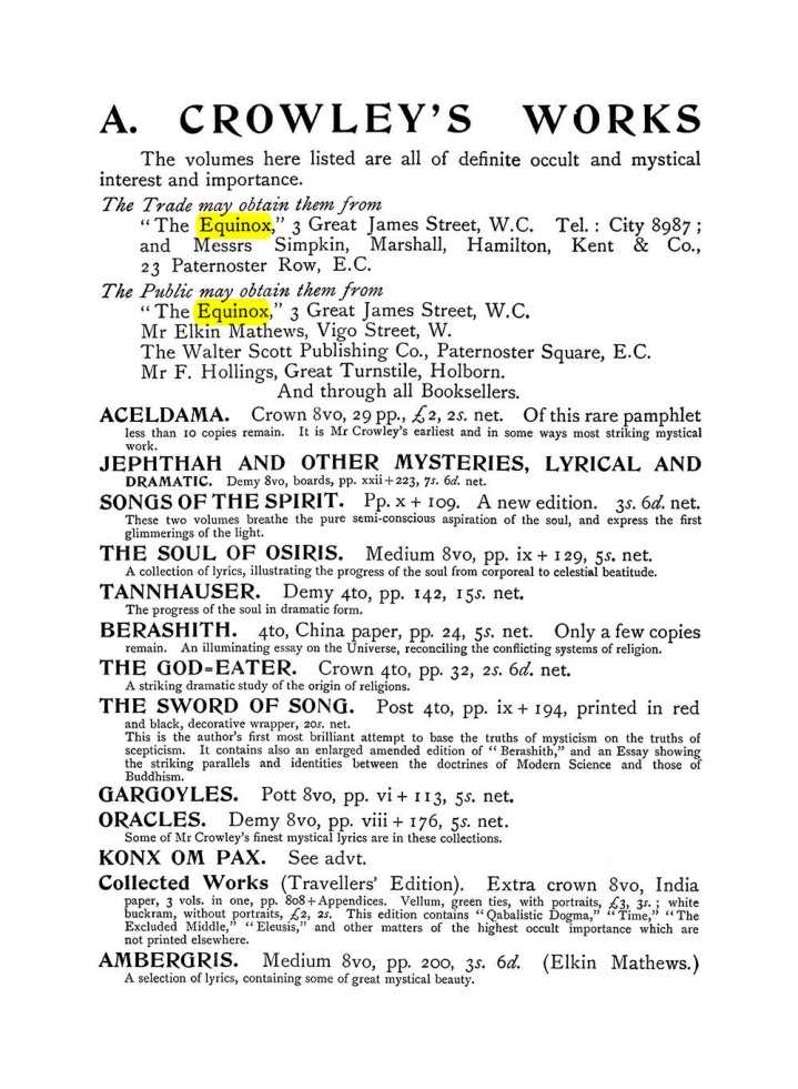 Original scan of The Equinox (Volume I, Number VI), PDF page 316