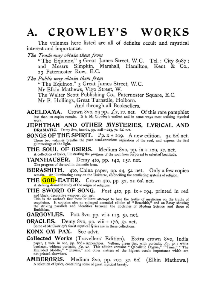 Original scan of The Equinox (Volume I, Number VI), PDF page 316