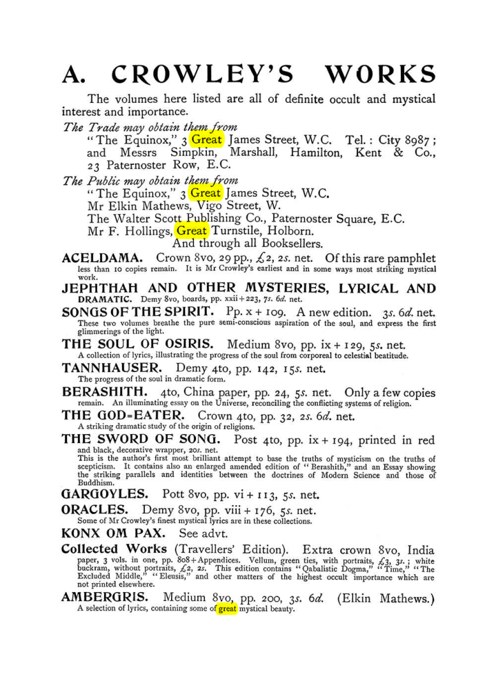 Original scan of The Equinox (Volume I, Number VI), PDF page 316
