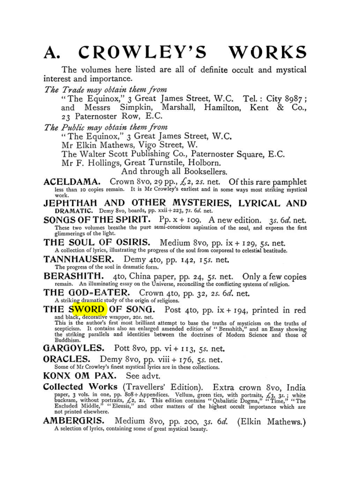 Original scan of The Equinox (Volume I, Number VI), PDF page 316