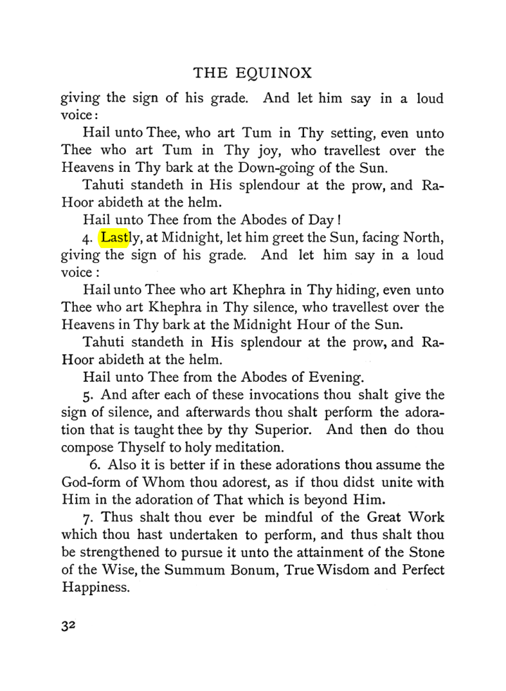 Original scan of The Equinox (Volume I, Number VI), PDF page 40